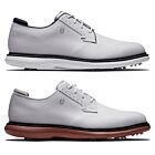 Footjoy Mens 2025 Traditions Blucher Pulsar Spikes Leather Waterproof Golf Shoes