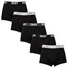DKNY Mens 2025 Portland 5 Pack Breathable Cotton Trunk Boxer Briefs