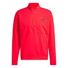 adidas Golf Mens 2025 Tour Water Repellent Stretch Knit 1/4 Zip Sweater