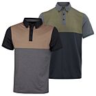 Wolsey Mens Colour Block Quick Drying Lightweight Golf Polo Shirt