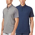 Wolsey Mens Pique-Jersey Mix Quick Dry Stretch Golf Polo Shirt
