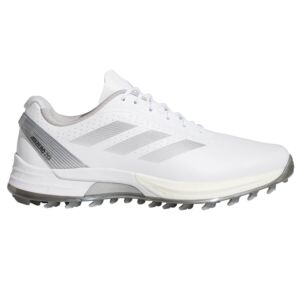 adidas Golf Mens AdiZero ZG Golf Shoes - FTW White/Silver/Iron - UK 8.5