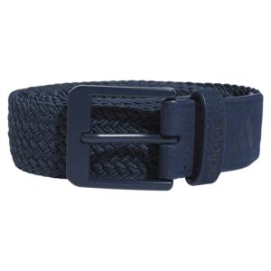 adidas Golf Mens 2025 Braided Striped Recycled Stretch Sustainable Belt