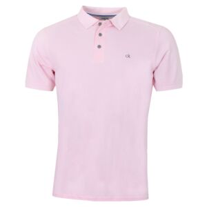 Calvin Klein Mens Campus Polo Shirt - Babypink - L