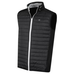 Calvin Klein Mens Hybrid Insulate Bodywarmer Gilet - Black/Silk - XXXXL