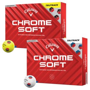 Callaway Golf Unisex Chrome Soft 24 TruTrak 12 Pack Performance Golf Balls