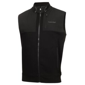 Calvin Klein Mens Hyper Tech Full Zip Gilet - Black - S