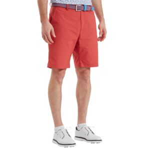 Footjoy Mens FJ Par Taper Fit Golf Shorts - Nantucket Red - 32" Waist