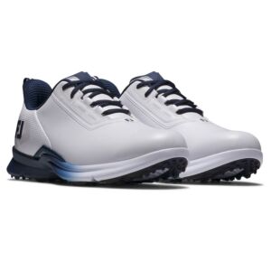 Footjoy Mens Fuel Premium Golf Shoes - White/Navy/Blue - UK 12