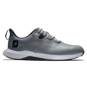 Footjoy Mens Pro Lite Waterproof Golf Shoes - Grey/Charcoal - UK 7