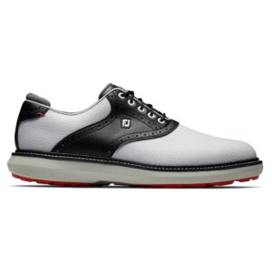 Footjoy Mens Traditions Golf Shoes - White/Black/Grey - UK 7.5