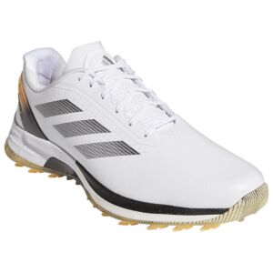 adidas Golf Mens AdiZero ZG Lo Golf Shoes - White/Black/Ice Tan - UK 10