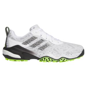 adidas Golf Mens CODECHAOS Golf Shoes - White/Black/Lucid Lemon - UK 9