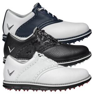 Callaway Golf Mens M597 LUX Leather Upper Spikeless Cushioned Golf Shoes