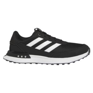 adidas Golf Mens Spikeless Golf Shoes - Core Black/FTW White - UK 8.5