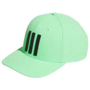 adidas Golf Mens Tour Hat 3 Stripe Cap - Lime Burst - One Size