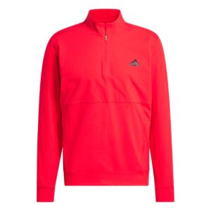 adidas Golf Mens 2025 Tour Water Repellent Stretch Knit 1/4 Zip Sweater
