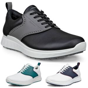 Ecco Mens 2026 Golf S-Casual Hybrid Leather Waterproof Spikeless Golf Shoes