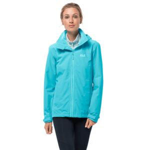 Jack Wolfskin Womens Evandale Waterproof Hooded Lightweight Jacket