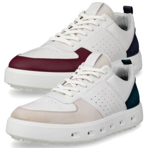 Ecco Mens 2026 Street 720 Leather Waterproof Hybrid Spikeless Golf Shoes