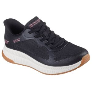 Skechers Womens 2026 Bob Squad 4 Staple Look Stretch Lace Slip-Ins Trainers
