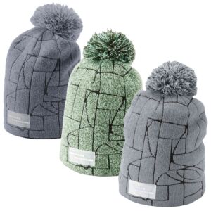 Under Armour Womens UA Graphic Soft Knit Comfy Ribbed Pom Beanie Hat