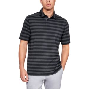 Under Armour Mens CC Scramble Stripe Polo Shirt - Black - M