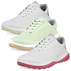 Ecco Womens LT1 Lace Up Waterproof Leather Spikeless Breathable Golf Shoes