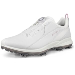 Ecco Womens BIOM Tour Cleated BOA Golf Shoes - White - UK 6