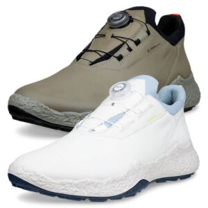 Ecco Mens BIOM H5 BOA Leather Waterproof Spikeless Modern Golf Shoes