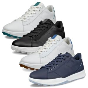 Ecco Mens Street Vibe Lace Up Waterproof Spikless Leather Golf Shoes