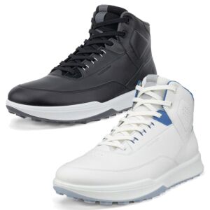 Ecco Mens Golf Street Vibe Hi-Top Spikeless Waterproof Leather Golf Shoes