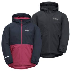 Jack Wolfskin Unisex Snowy Days Juniors Kids Waterproof Windproof Jacket