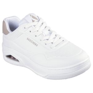 Skechers Womens Uno Court Fast Break Air-Cooled Memory Foam Trainers
