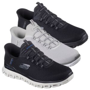 Skechers Mens 2026 Glide-Step Noxus Cushioned Stretch Lace Slip-Ins Trainers
