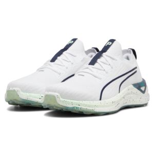 Puma Golf Mens Puma X Ptc Electrocat Nitro Shoes - White/Blue/Green - UK 8.5