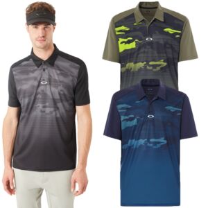 Oakley Sport Mens Deep Rough Camo Moisture Wicking Polo Shirt