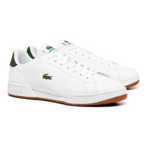 Lacoste Mens 2026 Carnaby Cup Leather Upper Crocodile Casual Trainers