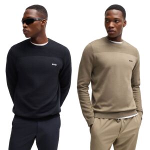 Hugo Boss Mens Momentum-X Light Wicking Thermo Crew Neck Sweater