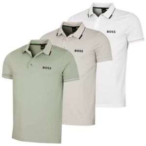 Hugo Boss Mens Paul Pro 4-Way Stretch Quick Dry Wicking Golf Polo Shirt