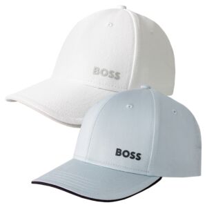 Hugo Boss Mens 2026 Bold RESPONSIBLE Logo Classic Cotton Baseball Cap