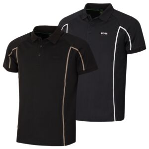 Hugo Boss Mens Paddy Tape Quick Drying Wicking Stretch Golf Polo Shirt