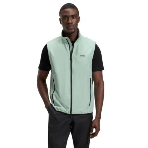 Hugo Boss Mens Putt 4-Way Stretch Water Repellent Full Zip Golf Vest Gilet