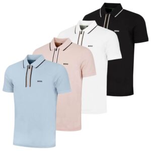Hugo Boss Mens Philix Moisture Wicking Quick Dry Stretch Golf Polo Shirt