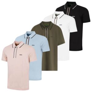 Hugo Boss Mens Philix Moisture Wicking Quick Dry Stretch Golf Polo Shirt