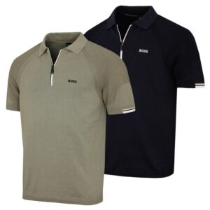 Hugo Boss Mens 2026 Perform Moisture Wicking Ventilated Golf Polo Shirt