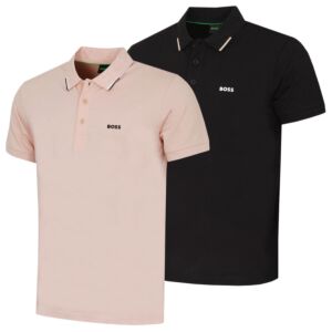 Hugo Boss Mens Swing Paddy BOSS Wicking Stretch Quick Dry Golf Polo Shirt