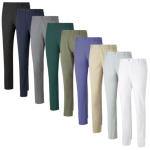 Puma Golf Mens Dealer Tailored Recycled Fabric Mid Rise Trousers