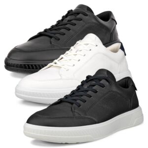 Ecco Mens 2026 Move Classic Modern Low Sneaker Leather Waterproof Trainers