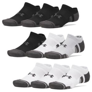 Under Armour Mens UA Performance Tech 3-Pack Wicking No Show Socks